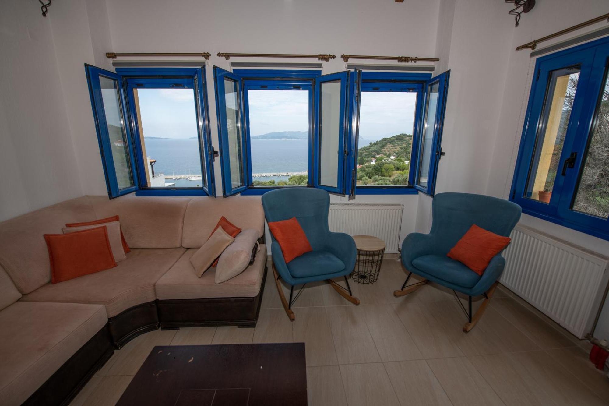 Villa Evmenia Panoramic View & Sea Front Apartments 斯科派洛斯 外观 照片