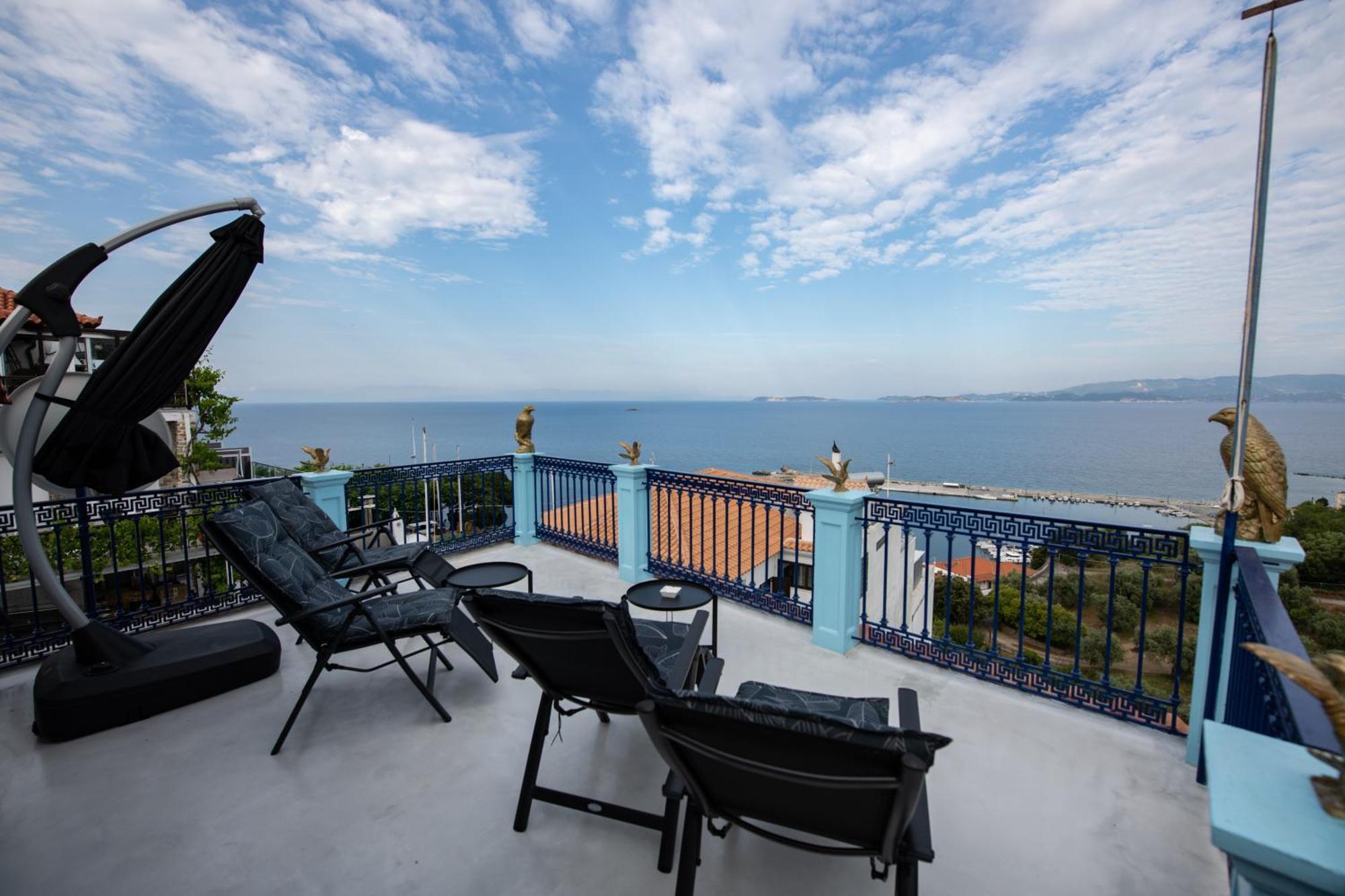 Villa Evmenia Panoramic View & Sea Front Apartments 斯科派洛斯 外观 照片